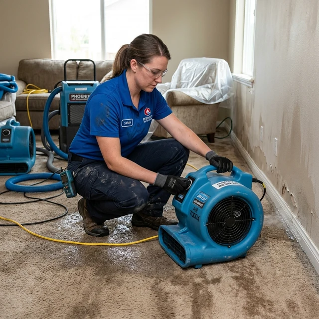 Restoration job site photo posted to Google Business Profile